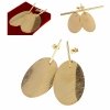 gold earrings made of stainless steel