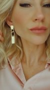 gold earrings made of stainless steel