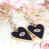 gold earrings made of stainless steel