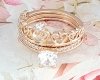 gold ring 19,60mm. gold-plated engagement xuping