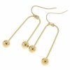 gold earrings made of stainless steel