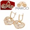 exclusive swarovski gold-plated earrings