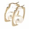 gold earrings made of stainless steel