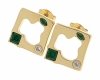gold earrings made of stainless steel