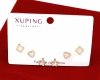 gold plated earrings with exclusive cubic zirconia