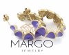 gold earrings made of stainless steel