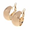 gold plated earrings with exclusive cubic zirconia