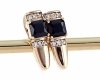 exclusive swarovski gold-plated earrings