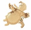 elegant gold brooch