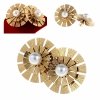 gold earrings made of stainless steel
