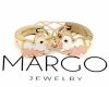 gold earrings made of stainless steel