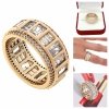 gold ring 18,60mm. gold-plated engagement xuping