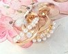 gold plated earrings with exclusive cubic zirconia