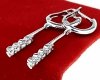 gold plated earrings with exclusive cubic zirconia