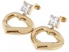 gold earrings made of stainless steel
