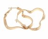 gold plated earrings with exclusive cubic zirconia