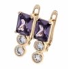 exclusive swarovski gold-plated earrings