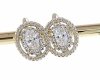 gold plated earrings with exclusive cubic zirconia