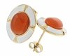 gold earrings made of stainless steel