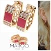 gold plated earrings with exclusive cubic zirconia