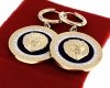 gold earrings made of stainless steel