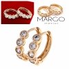 exclusive swarovski gold-plated earrings