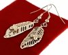 gold earrings made of stainless steel