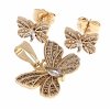 18k gold plated set pendant earrings xuping