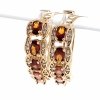 gold plated earrings with exclusive cubic zirconia