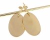 gold earrings made of stainless steel