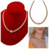GOLD CHAIN NECKLACE celebrity STAINLESS STEEL