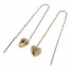 gold earrings made of stainless steel