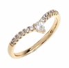 gold ring 18,60mm. gold-plated engagement xuping