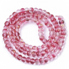 Glass beads faceted strands
