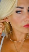 gold earrings made of stainless steel