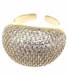 gold ring 17,00mm. gold-plated engagement xuping