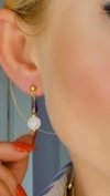 gold earrings made of stainless steel