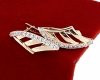 exclusive swarovski gold-plated earrings