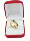 ring 19,00mm gold stainless steel