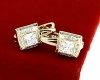 gold plated earrings with exclusive cubic zirconia