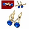 gold plated earrings with exclusive cubic zirconia