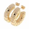 gold plated earrings with exclusive cubic zirconia