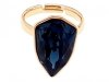 gold ring 17,00mm. gold-plated engagement xuping