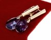 exclusive swarovski gold-plated earrings