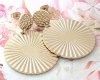 gold earrings made of stainless steel