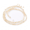 Glass beads faceted strands