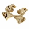 gold earrings made of stainless steel
