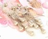 gold earrings made of stainless steel