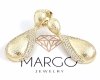 gold plated earrings with exclusive cubic zirconia