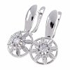 gold plated earrings with exclusive cubic zirconia